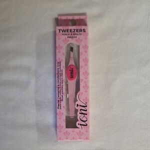 Pink Ioni Pricise Tweezing & Comfort Grip Tweezers